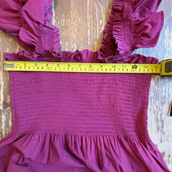 Hill House Ellie wine colored Nap dress. Medium - Picture 4 of 7